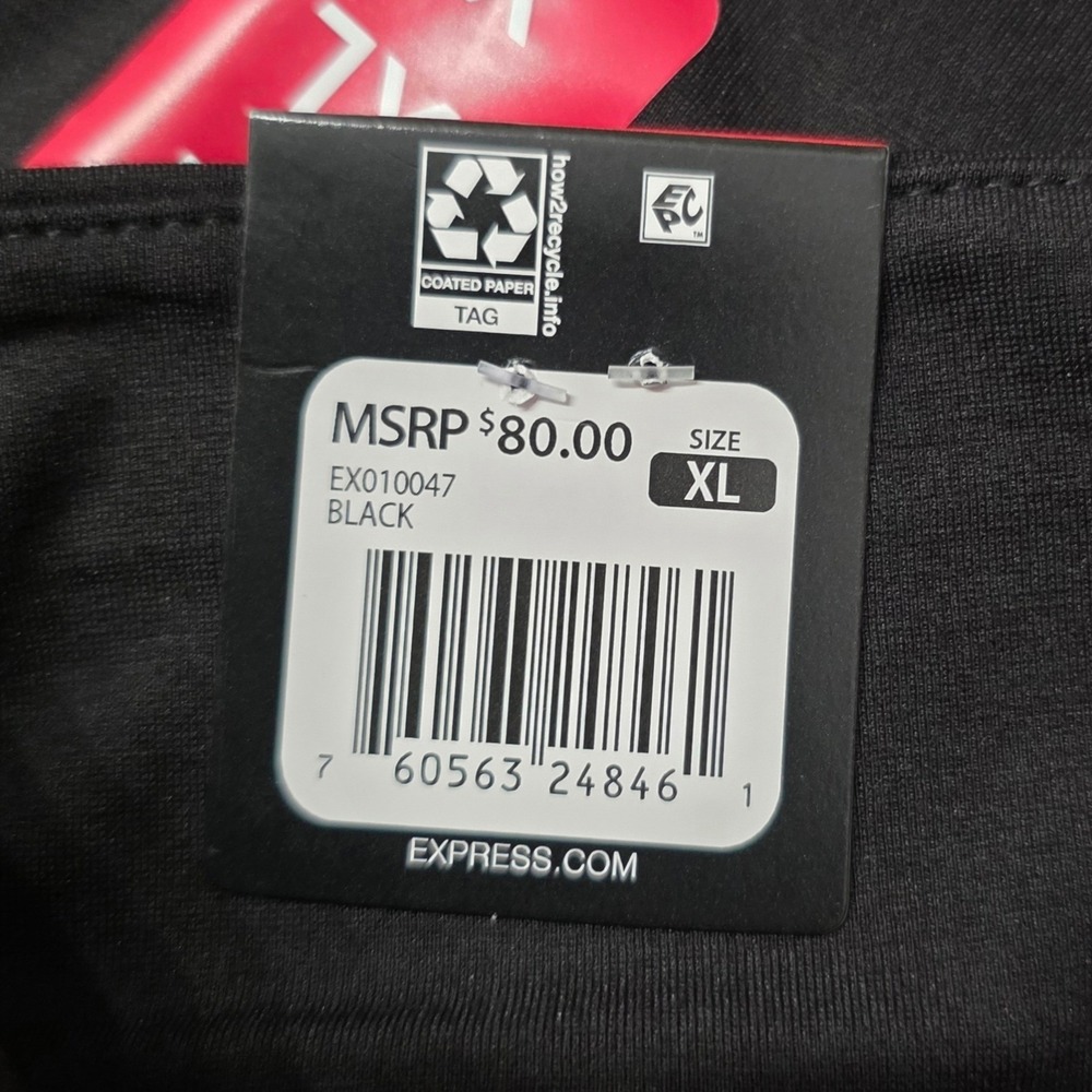 Express Womens XL Black Ponte Pant Pull On Slim Leg Ankle Trousers NWT - Picture 4 of 9